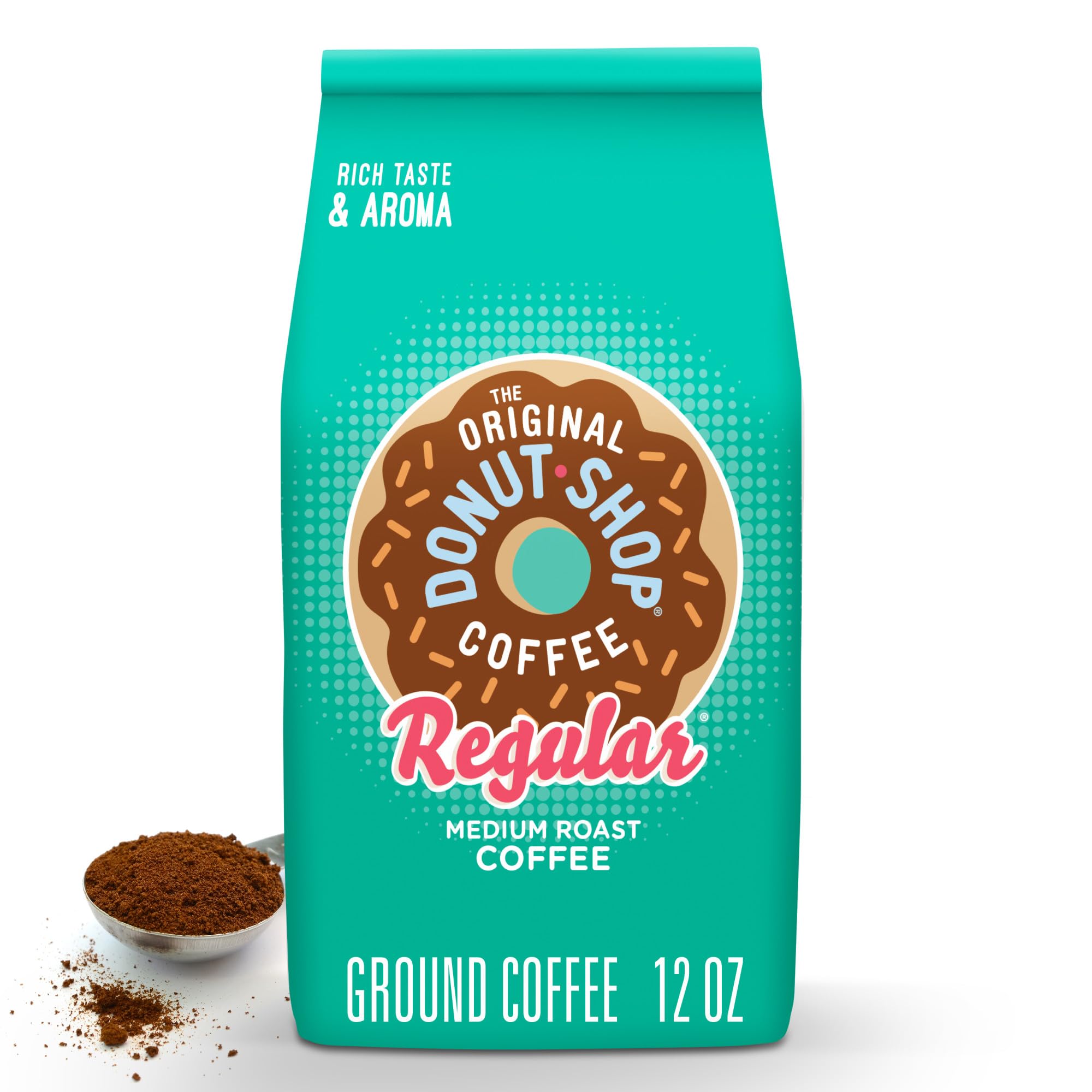 The Original Donut Shop Coffee, Regular, Medium Roast, Ground Coffee, 12 oz Bag