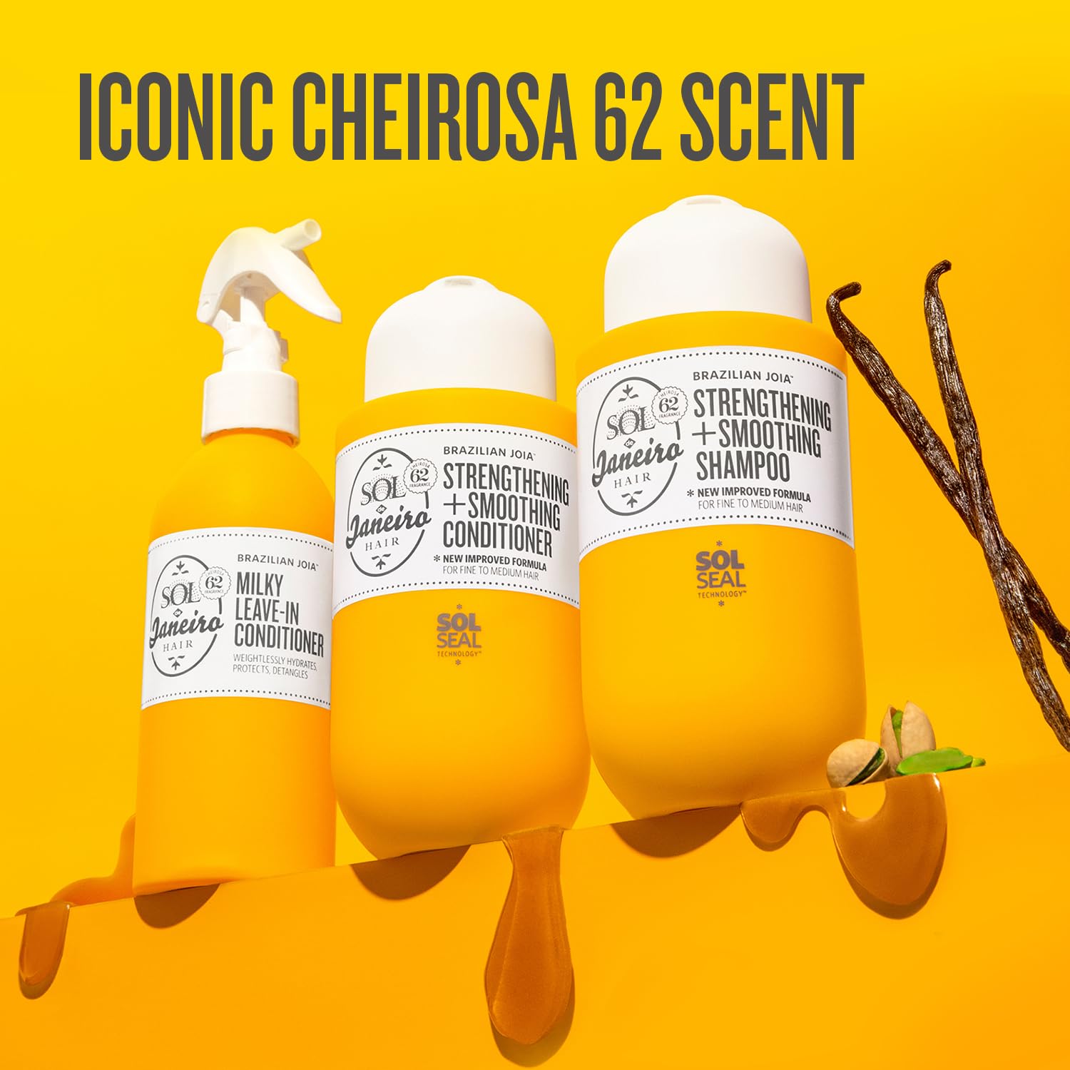 Sol de Janeiro Brazilian Milky Leave-In Conditioner | Fights Frizz | Detangles | Heat Protection Spray For Hair