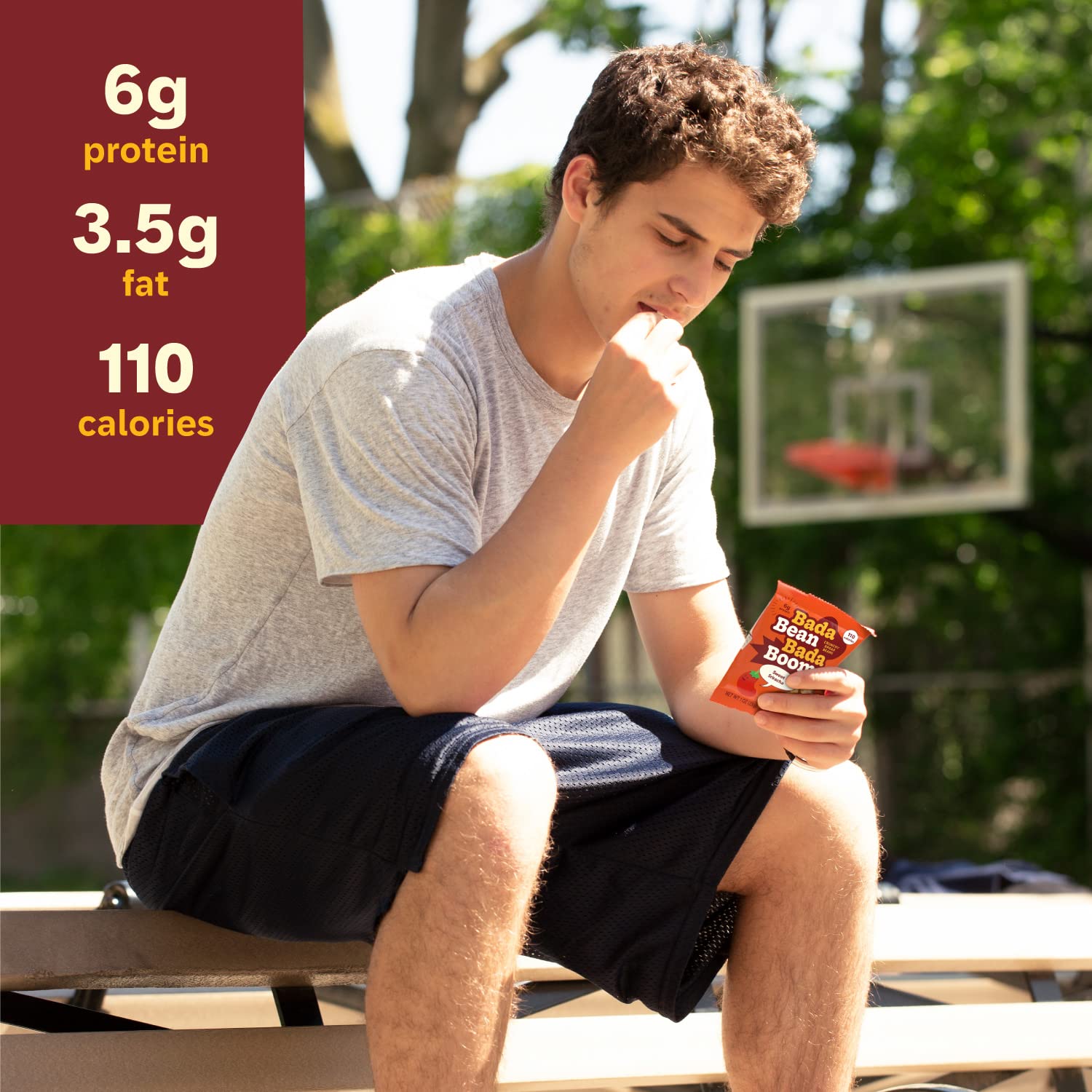 Enlightened Bada Bean Bada Boom - Plant-Based Protein, Gluten Free, Vegan, Crunchy Roasted Broad (Fava) Bean Snacks, 100 Calories per Serving, Sea Salt, 1 oz, Pack of 24