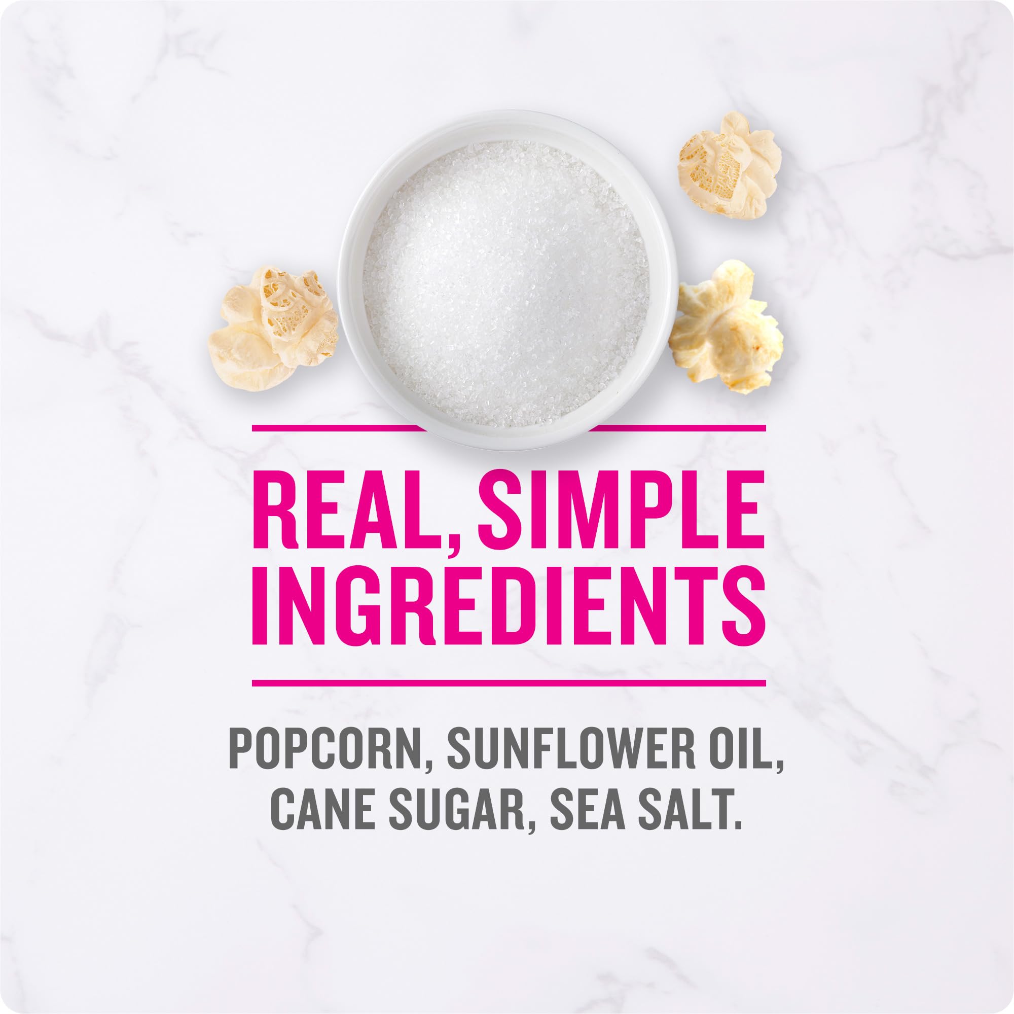 Angie's BOOMCHICKAPOP Sweet & Salty Kettle Corn Popcorn, 0.77 oz. Individual Bag, 14-Count