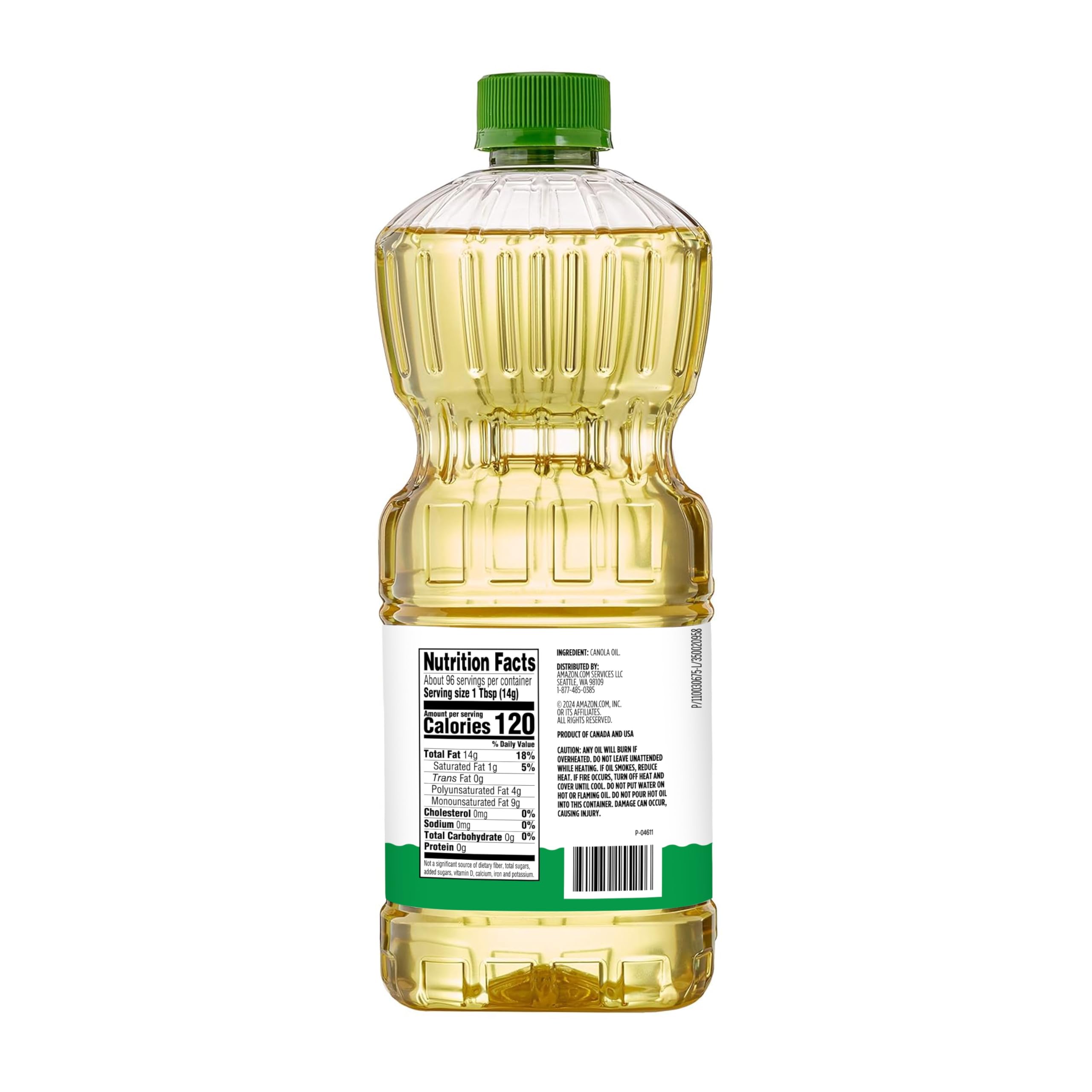 Amazon Grocery, Canola Oil, 48 Fl Oz (Previously Happy Belly, Packaging May Vary)