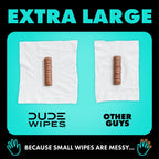DUDE Wipes - Flushable Wipes Travel Pack - 6 Pack, 108 Count - Mint Chill Extra-Large - Vitamin-E, Aloe Vera, Eucalyptus, and Tea Tree Oils - Septic and Sewer