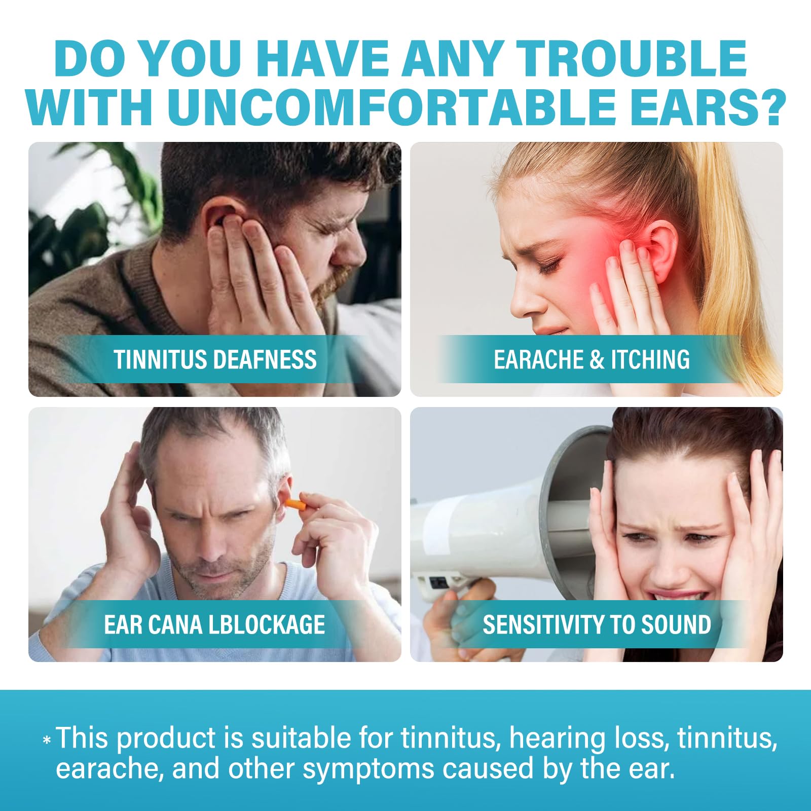 Tinnitus Relief for Ringing Ears, Natural Tinnitus Support Drops, Effective Support for Men & Women