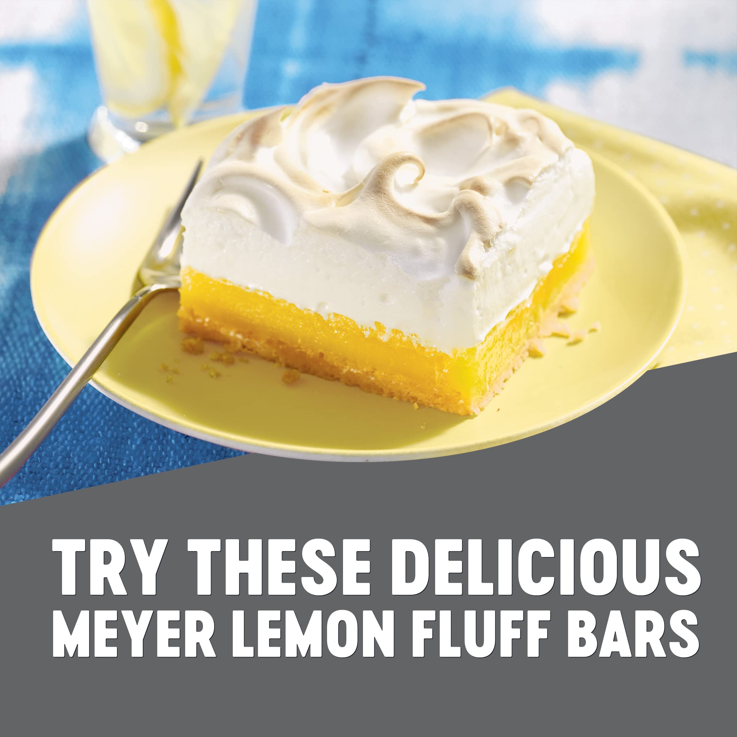 Krusteaz Meyer Lemon Bar Mix, Made with Real Lemons, 19.35 oz Box