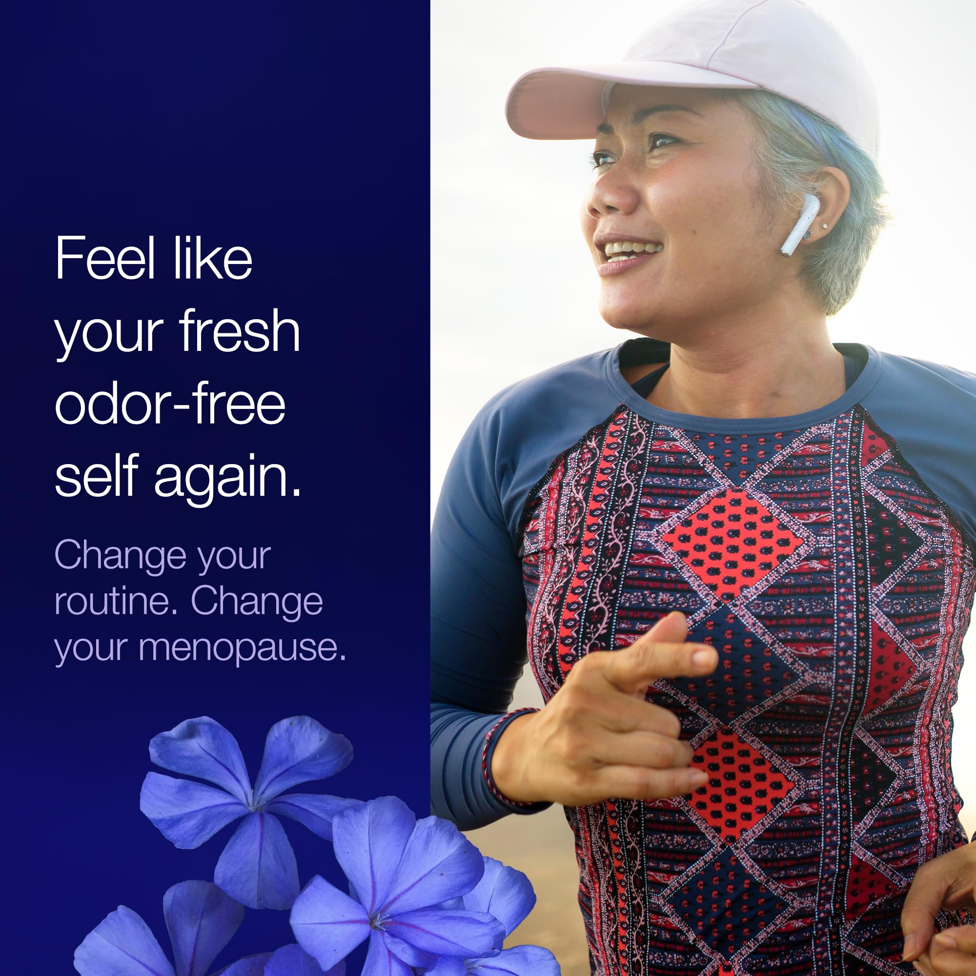 Vagisil Menopause Support Probiotic Mousse Wash, pH Balanced for Mature Microbiome, 24 Hour Freshness, Light Botanical Scent, Gentle Formula For Mature Skin, Sulfate-Free, 6 oz