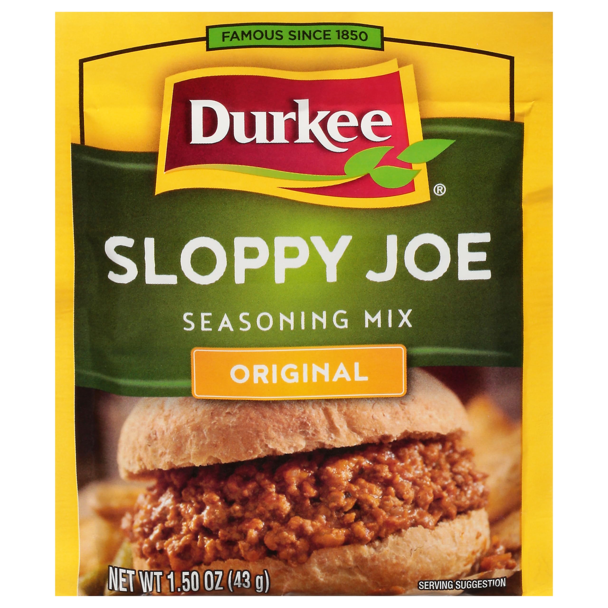 Durkee Sloppy Joe Seasoning Mix, 1.50 Ounce Packet
