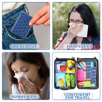 Therwen 100 Pack Pocket Tissues Travel Packs Bulk 1000 Sheet Mini Tissues Bulk 3 Ply Small Travel Size Paper Individual Pocket Size (Cool)