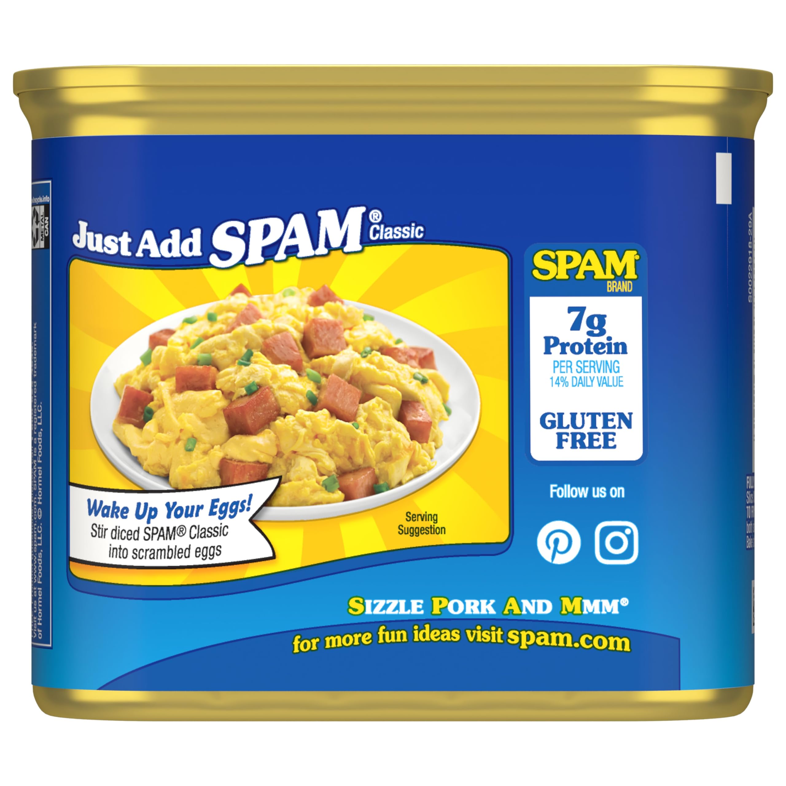 SPAM Classic, SPAM Canned Meat, 12 oz Can (12 Pack)