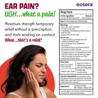 Eosera Ear Pain MD® - 4% Lidocaine Ear Drops for Maximum Strength Earache Pain Relief - Fast-Acting, Numbing Earache Treatment for Adults & Kids (5 mL)