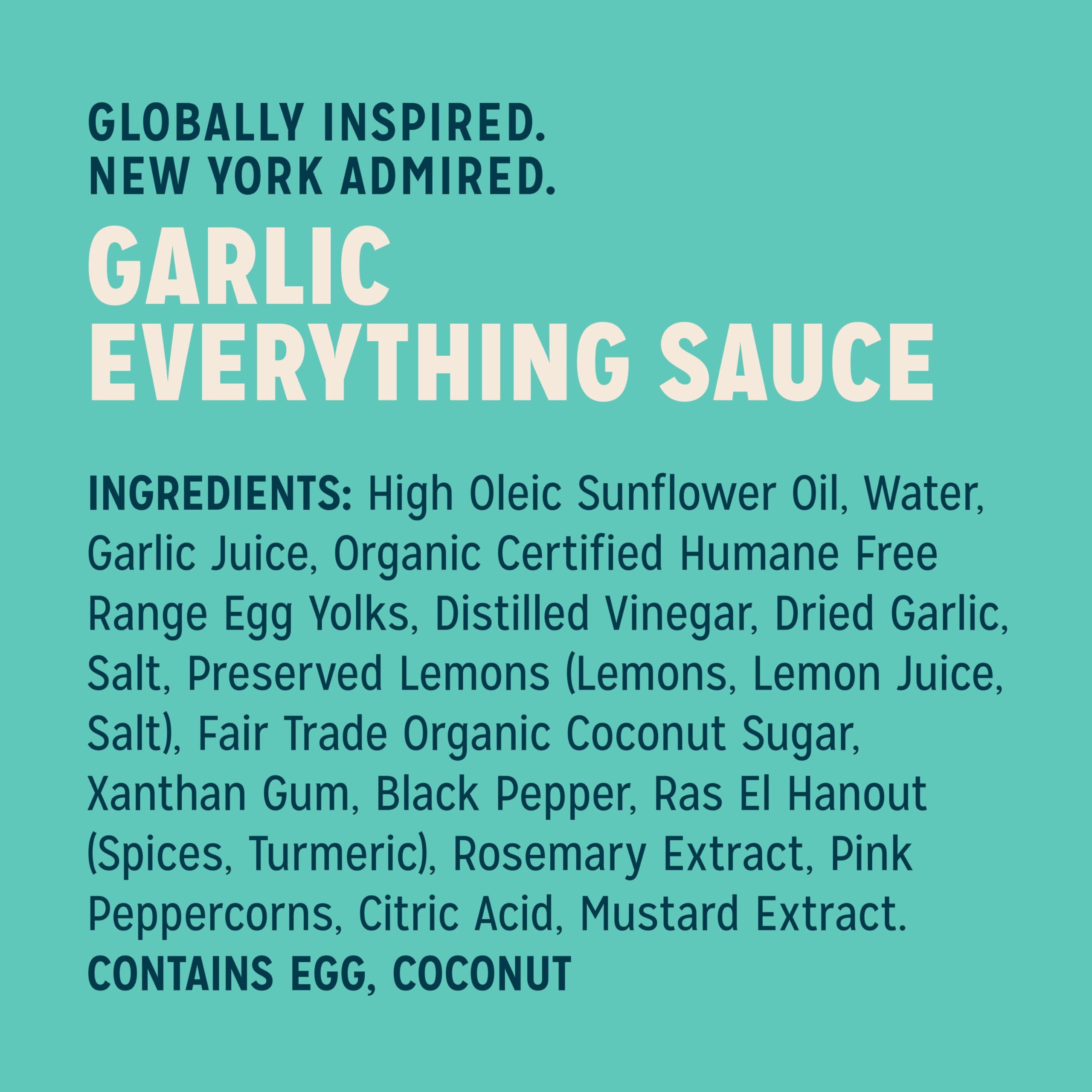 Sir Kensington's Everything Sauce Garlic Dressing Dip and Drizzle Keto Diet & Paleo Diet Certified Dairy Free Gluten Free Non- GMO Project Verified Shelf-Stable 8.3 oz