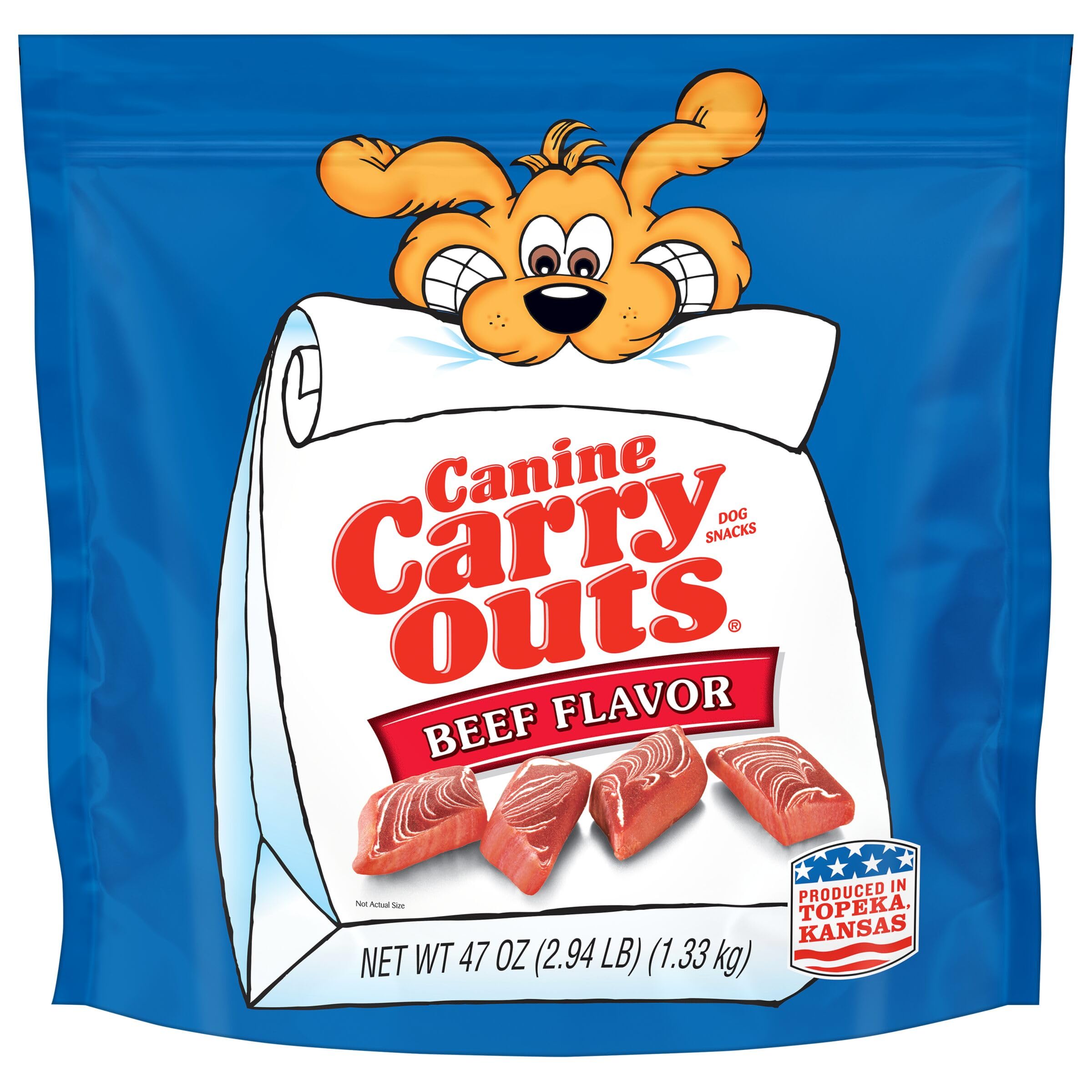Canine Carry Outs Dog Treats, Beef Flavor, 47 Ounce