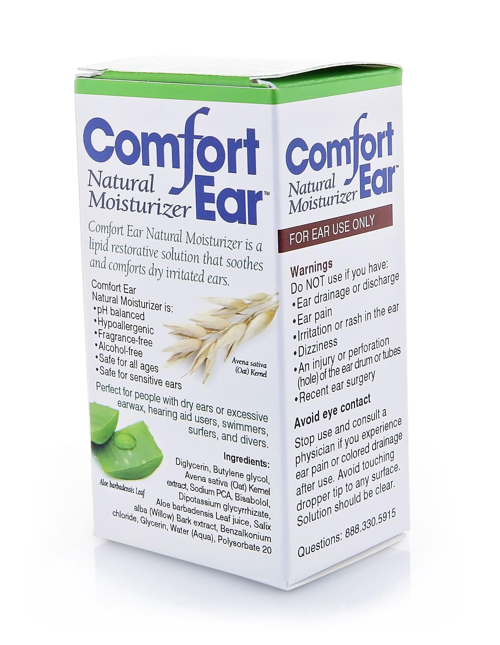 Westone Comfort Ear Natural Ear Drops for Itchy Ears, Ear Ache Drops Adults & Kids | Earwax Aid for Dry Ears | Personal Comfort for Hearing Aid, Swimmers, and Ear Itch Relief for Humans | Pack of 1