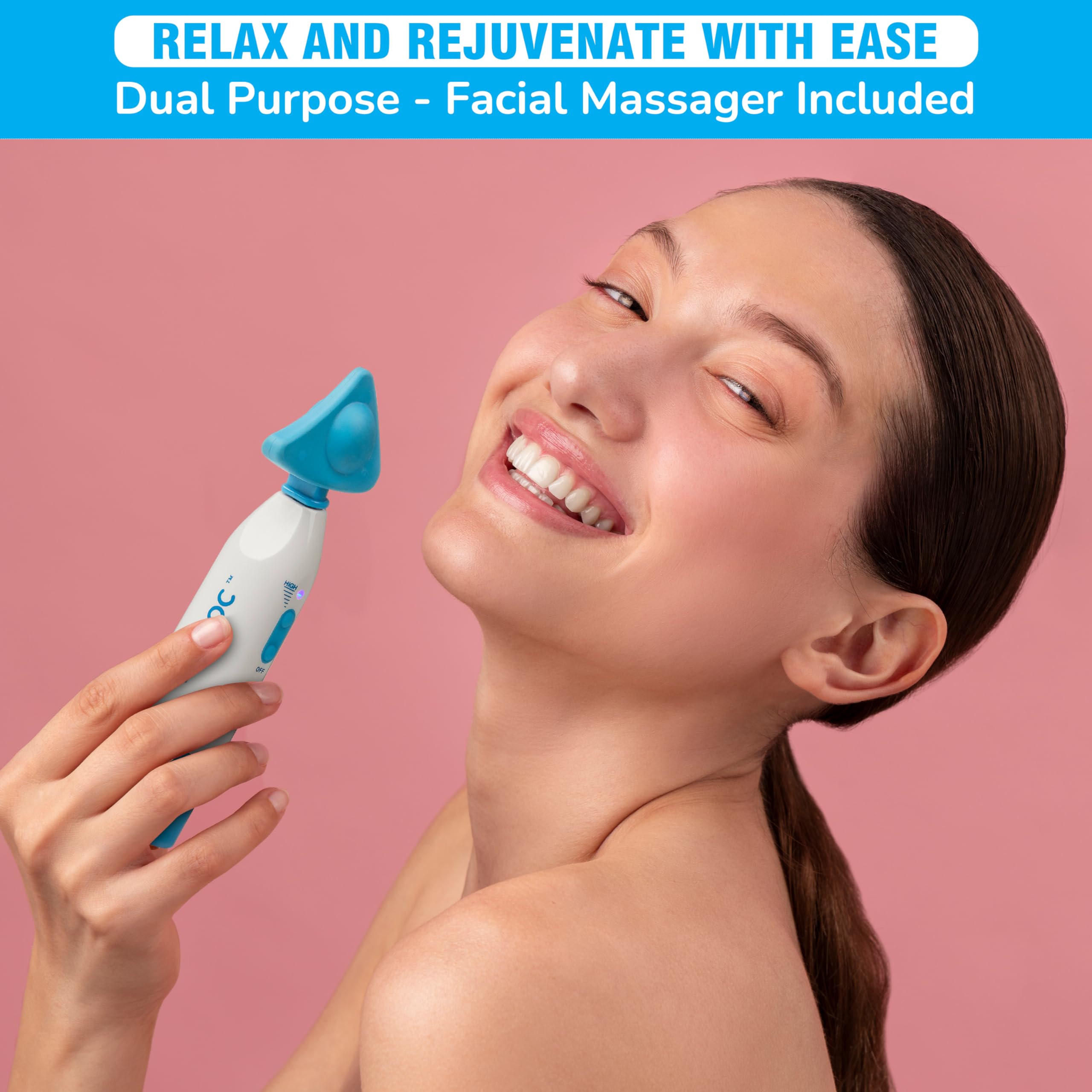 Eardoc - ear pressure relief device, Ear Infection Treatment for Adults, Ear Ache Pain Relief, Eustachi ear unclogger, Ear popper, eustachian tube unclogger, best tinnitus relief, ear care product.