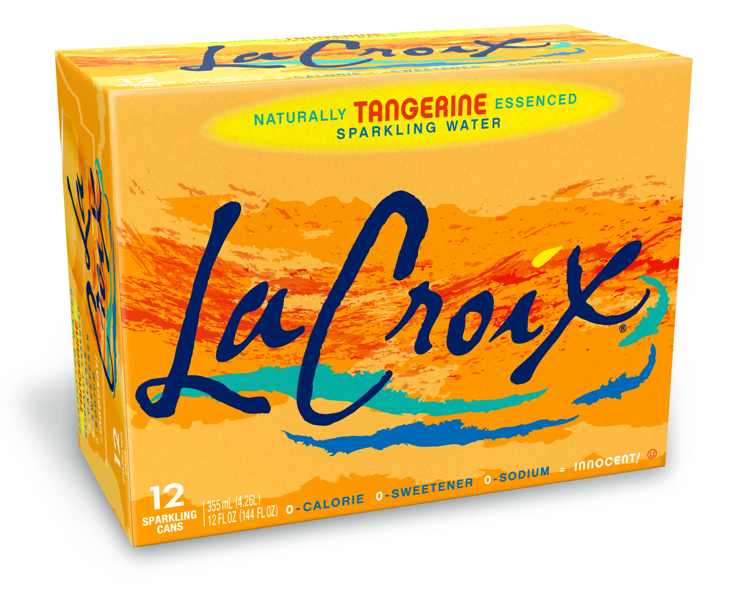 La Croix Sparkling Water, Tangerine, 12 Fl Oz (pack of 12)