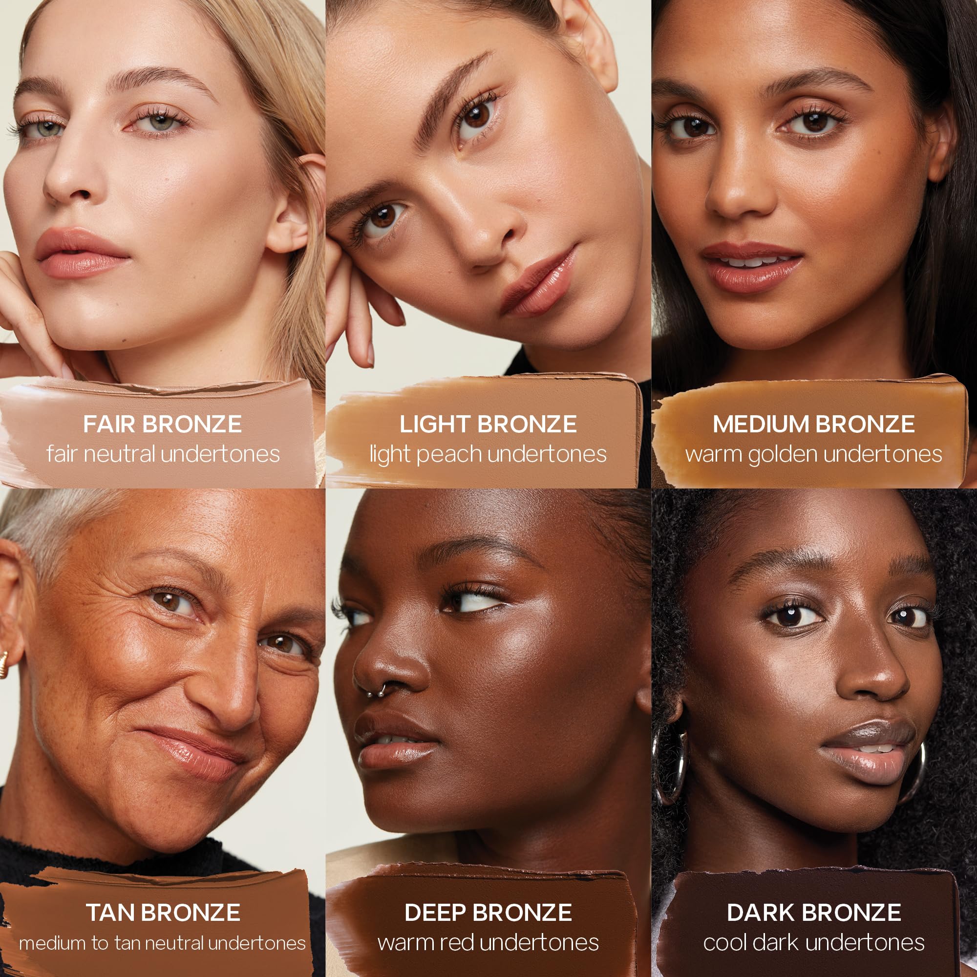 Saie Sun Melt Cream Bronzer - Buildable Balm Face Bronzer for Effortless Sculpting - Cream Contour Enriched with Vitamin C, Nourishing Skincare Ingredients & a Natural Finish - Light Bronze (1 oz)