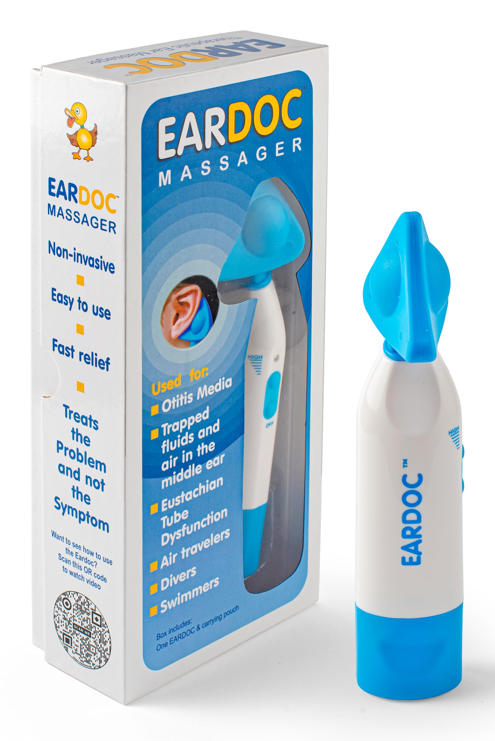 Eardoc - ear pressure relief device, Ear Infection Treatment for Adults, Ear Ache Pain Relief, Eustachi ear unclogger, Ear popper, eustachian tube unclogger, best tinnitus relief, ear care product.
