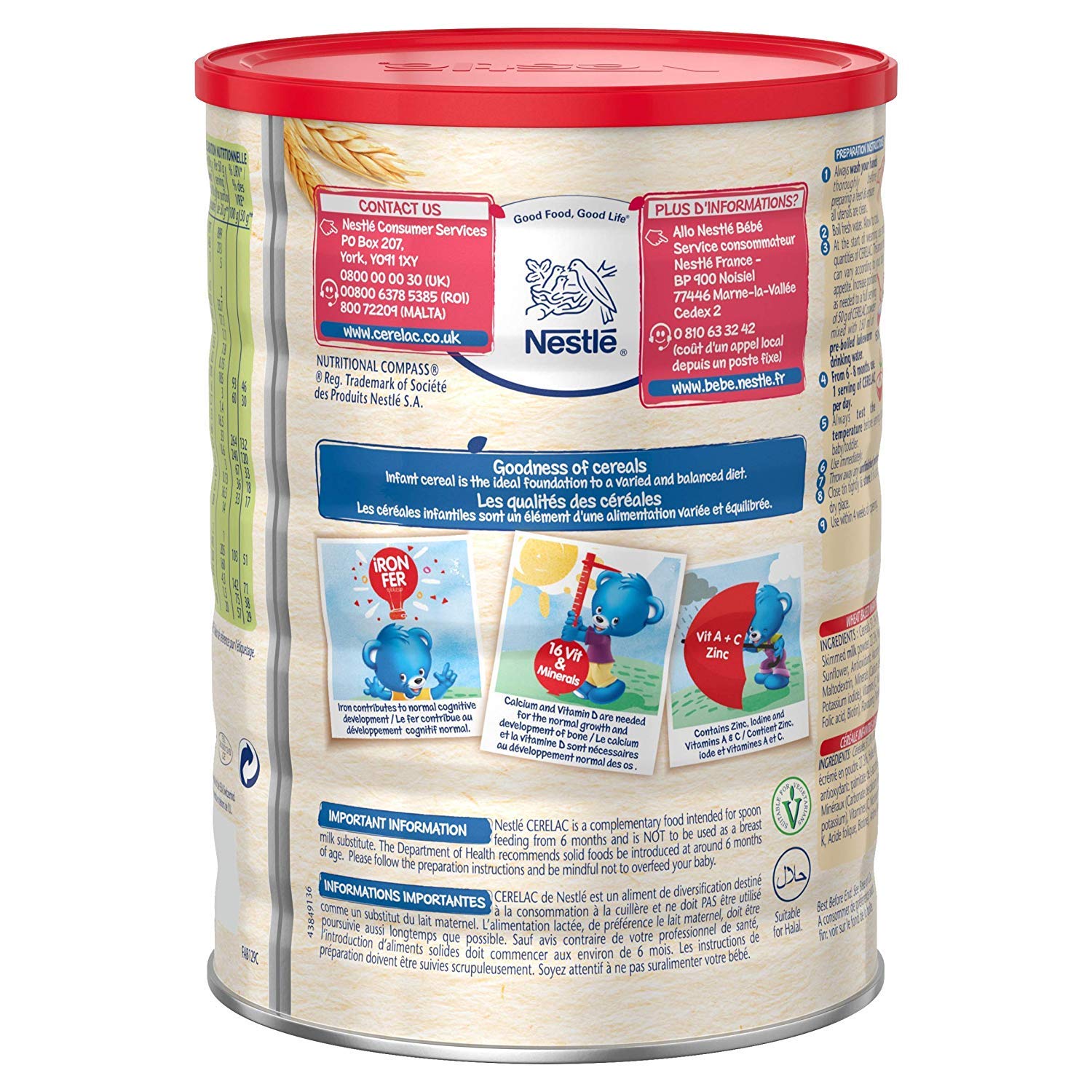 Nestle Cerelac, Wheat with Milk, 2.2-Pound