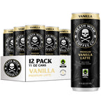 Death Wish Coffee, Iced Coffee Cold Brew, 8g Protein, Fair Trade (Vanilla Latte)