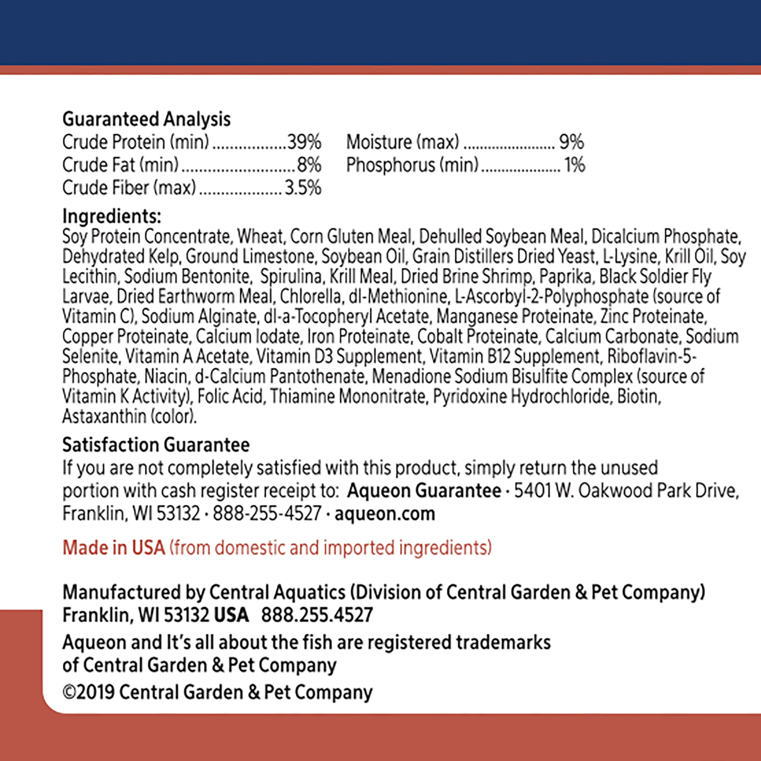 Aqueon Omnivore Shrimp Disc Food 1.65 Ounces