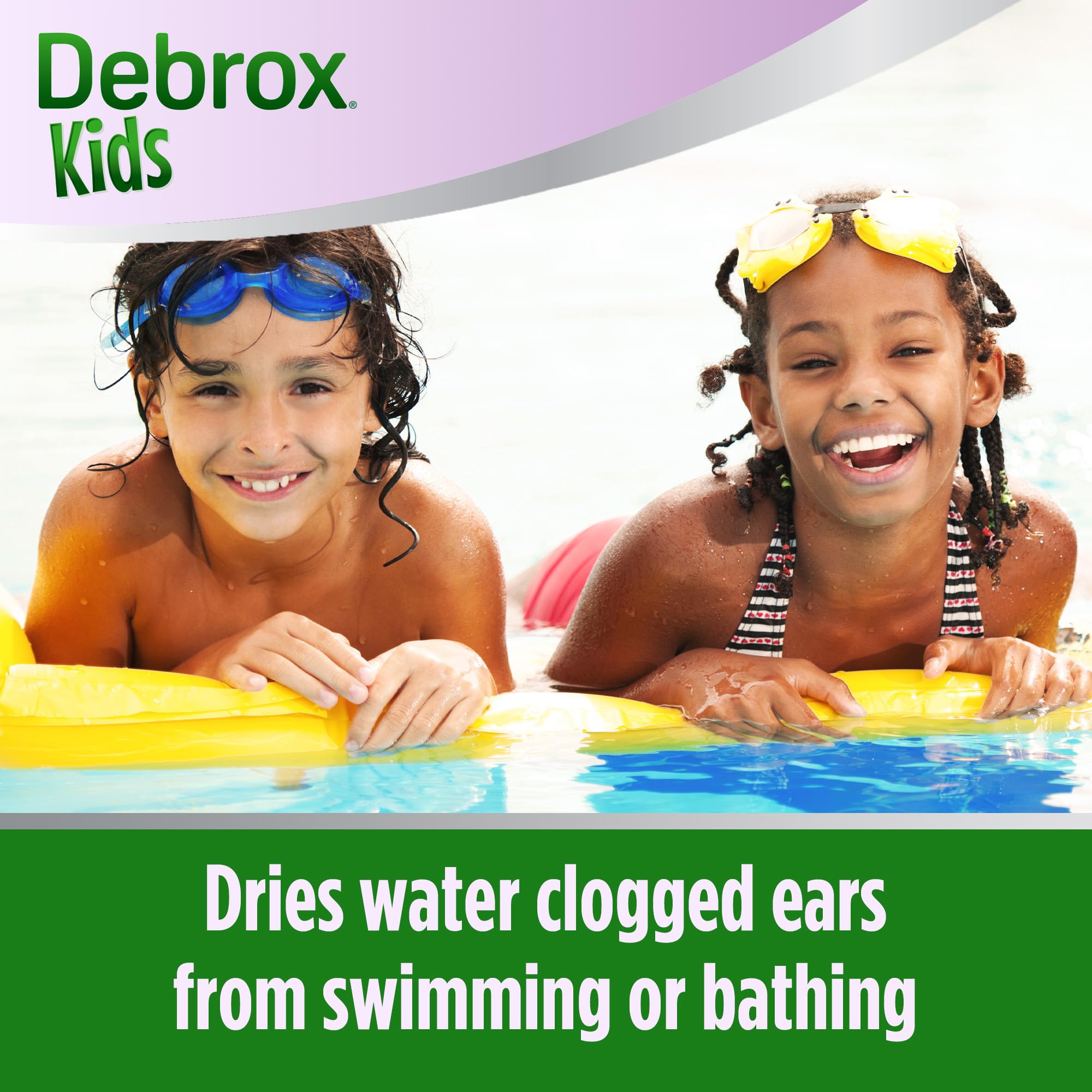 Debrox Kids Drying Drops, Kids Ear Drops for Clogged Ears, Ear Discomfort Relief for Water Activities, 1oz Bottle