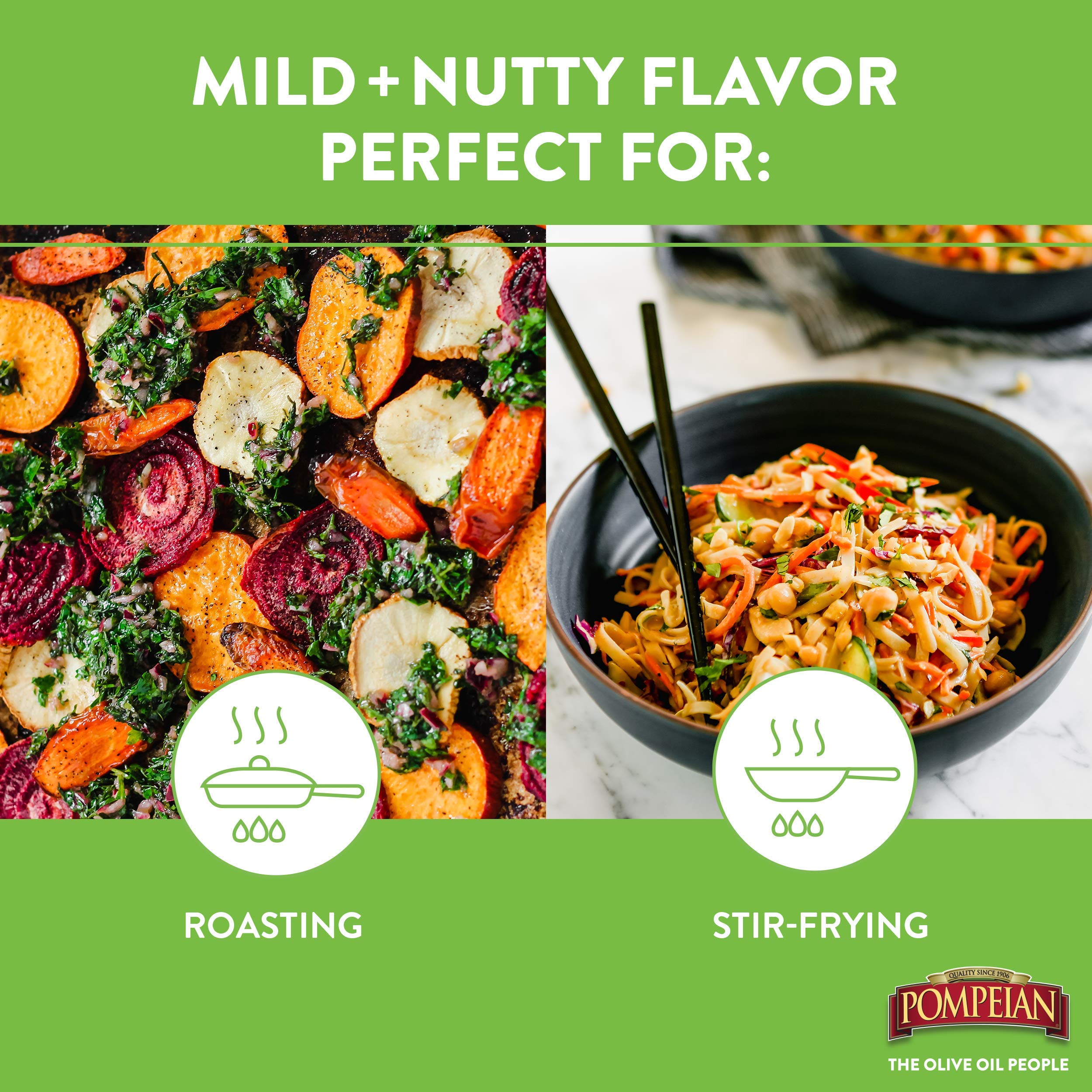 Pompeian 100% Avocado Oil Cooking Spray, Mildly Nutty Flavor, No Propellant, 5 Fl Oz