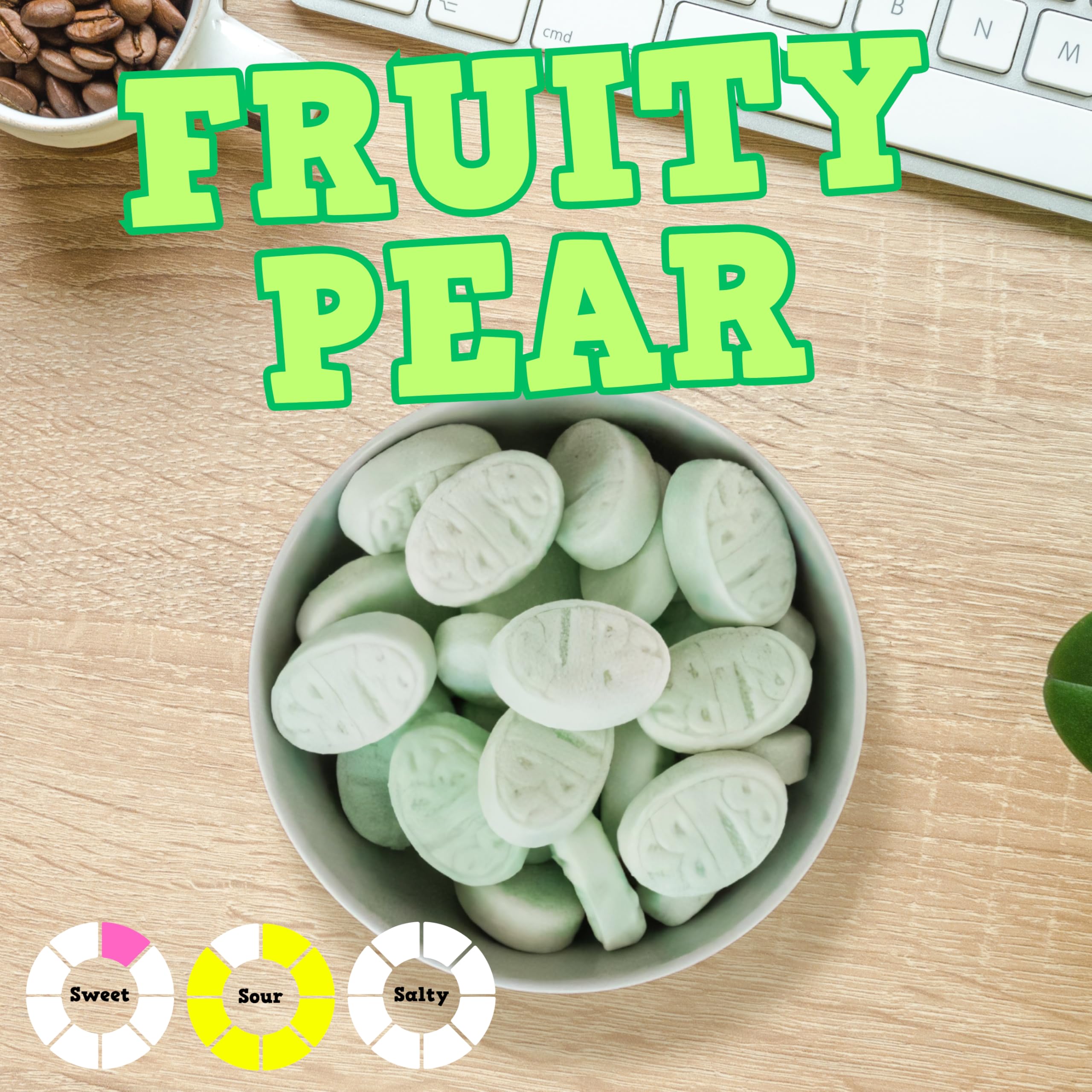 BUBS Swedish Candy Mix 1 Pound Bag With 6 Flavor Variety, Sweet & Sour Skulls, Ovals & Tutti Frutti Rombs